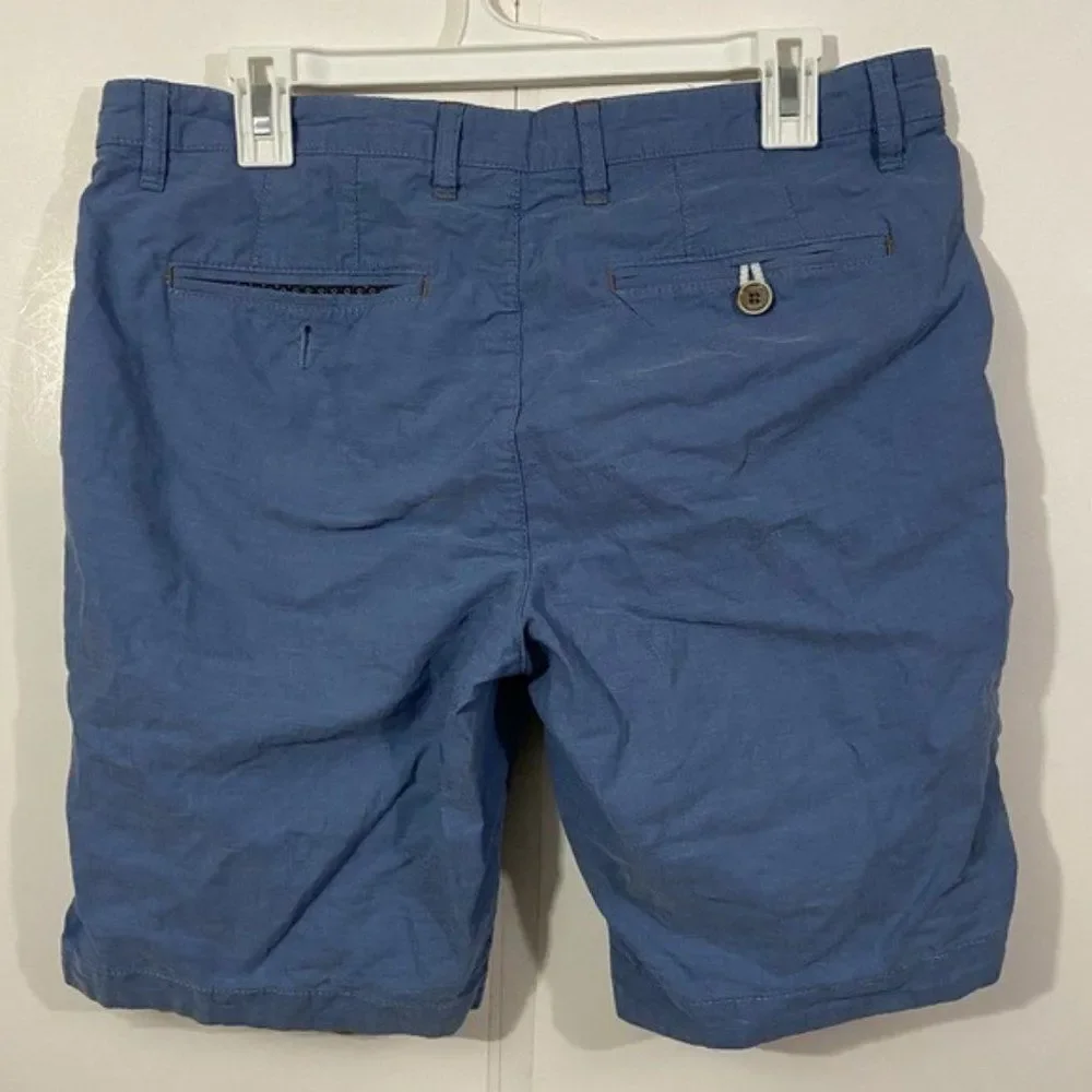 Ted Baker Blue Flat Front Casual Shorts